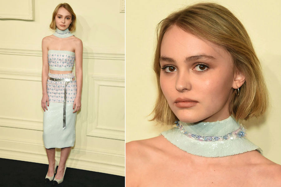 Lily Rose Depp causó verdadero alboroto en el show de Chanel 