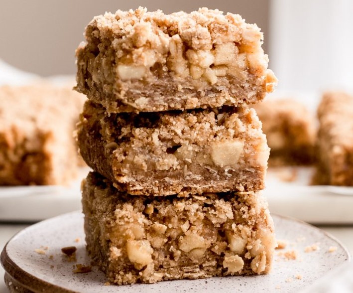 Barras de panqueques Streusel de manzana al horno |  8 ideas de desayuno caliente para el invierno |  Su belleza