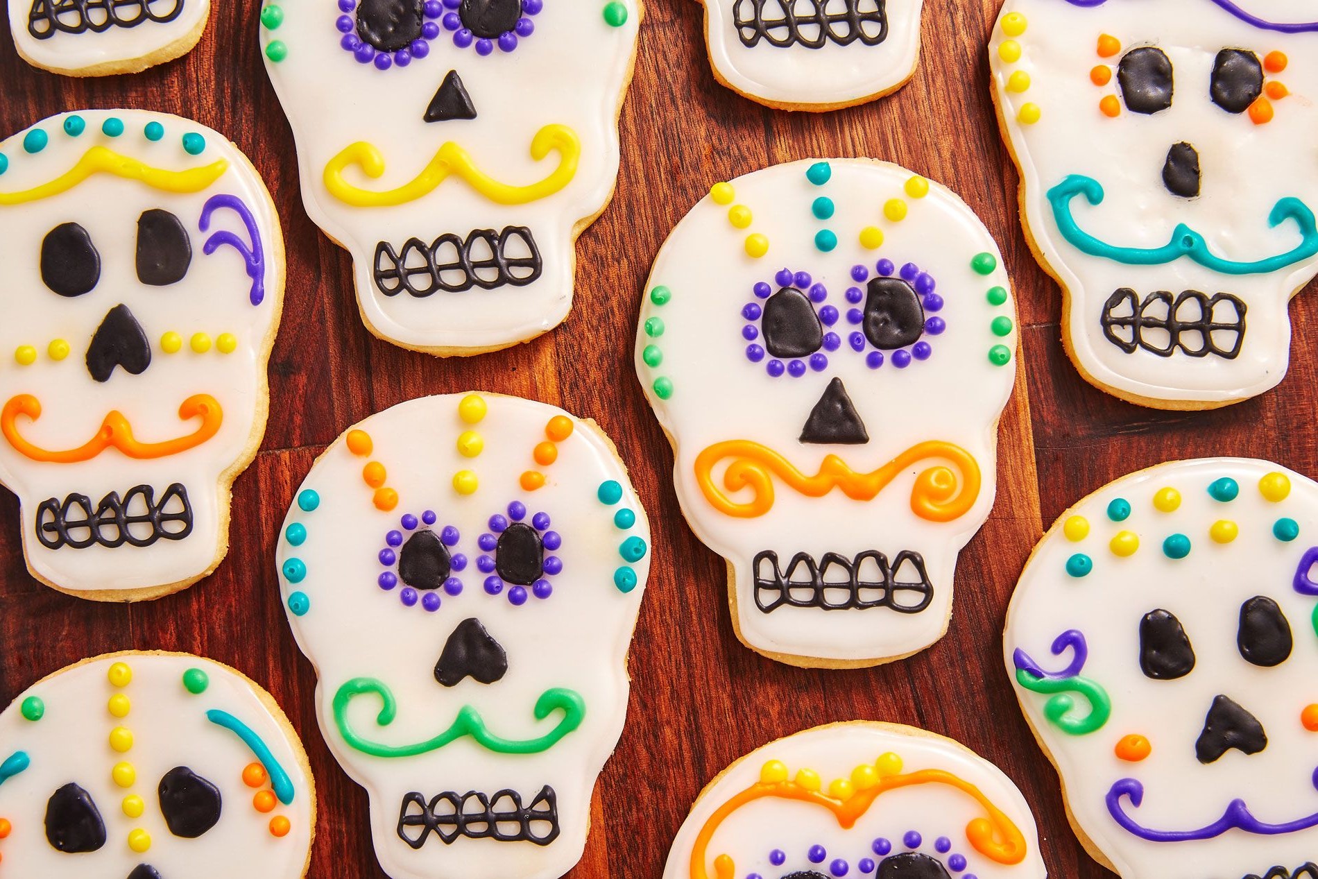 Calaveras de galletas |  15 ideas fáciles de galletas de Halloween |  Su belleza