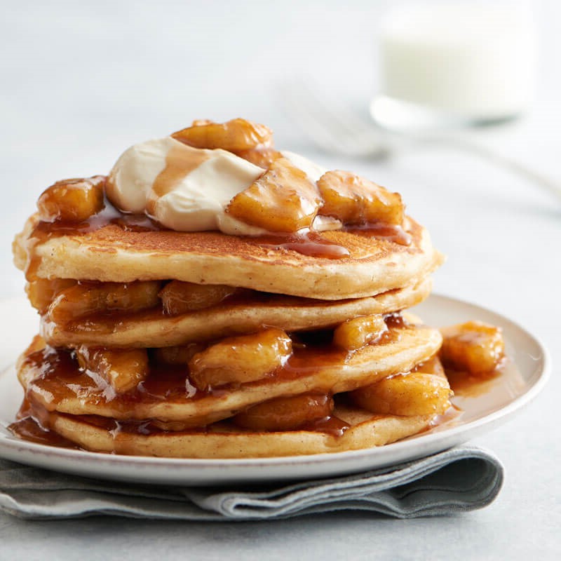 Tortitas de manzana con dulce de leche |  12 ideas acogedoras para el desayuno de otoño |  Su belleza