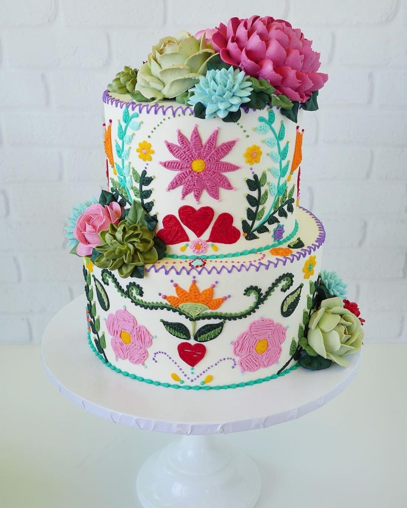 Los pasteles bordados de Leslie Vigil te traerán alegría #3 |  Su belleza