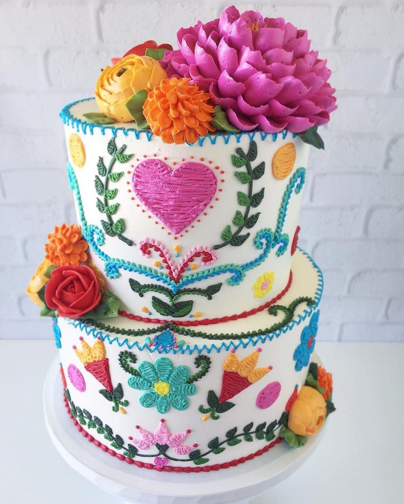 Los pasteles bordados de Leslie Vigil te traerán alegría #5 |  Su belleza