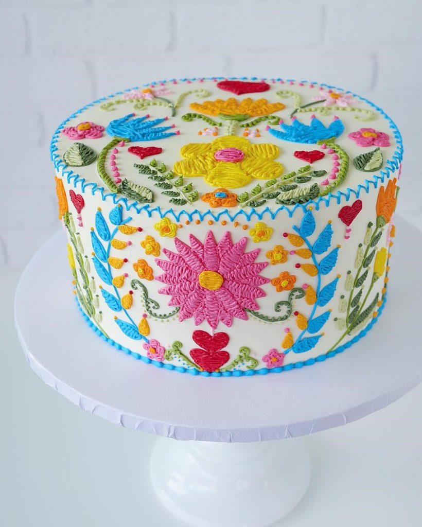 Los pasteles bordados de Leslie Vigil te traerán alegría #6 |  Su belleza