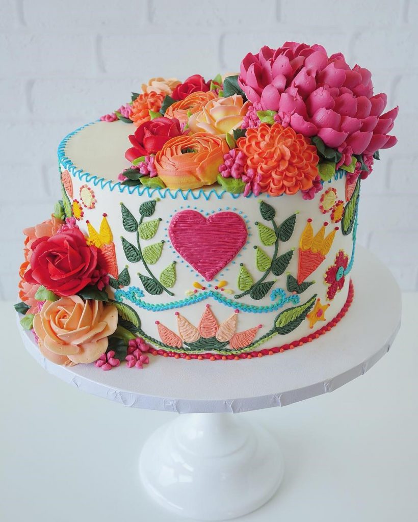 Los pasteles bordados de Leslie Vigil te traerán alegría #10 |  Su belleza