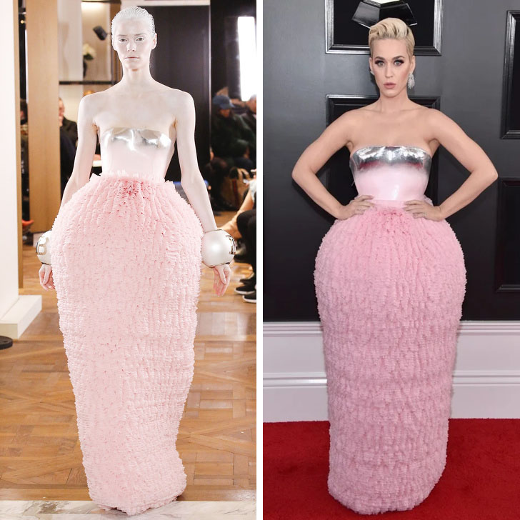 Katy Perry – Balmain |  quién lo lució mejor: 12 vestidos que las celebridades sacaron de la pasarela |  Su belleza
