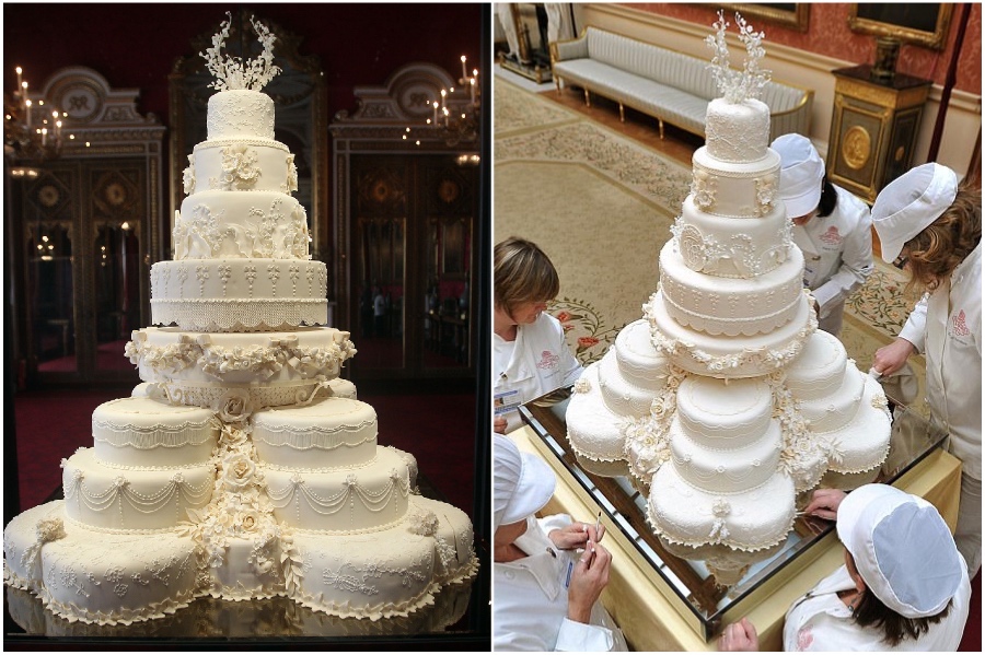 El pastel de $80,000 de William y Kate |  8 de los pasteles de boda más impresionantes (y caros) del mundo |  Su belleza