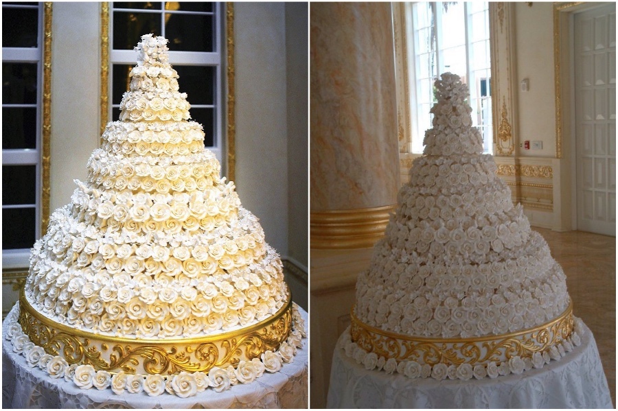 Pastel de bodas de Donald Trump y Melania – $50,000 |  8 de los pasteles de boda más impresionantes (y caros) del mundo |  Su belleza