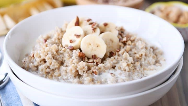 Avena cortada en acero |  8 ideas de desayuno caliente para el invierno |  Su belleza