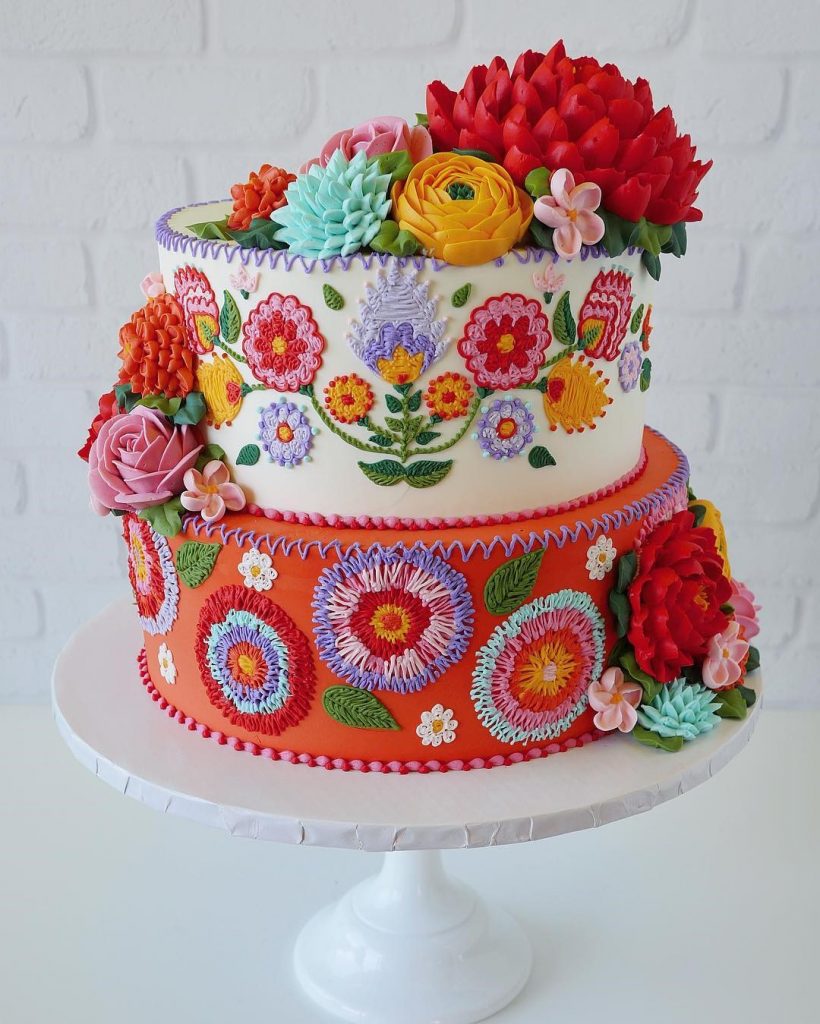 Los pasteles bordados de Leslie Vigil te traerán alegría #1 |  Su belleza