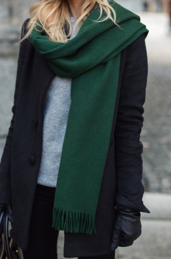 Bufanda larga |  12 formas súper elegantes de usar una bufanda |  Su belleza