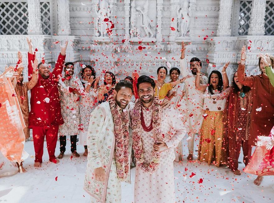pareja gay inmortaliza hermosa boda tradicional india #2 |  Su belleza