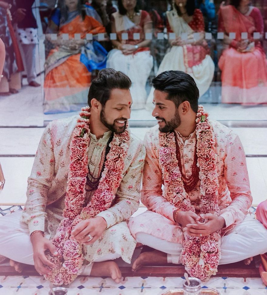 pareja gay inmortaliza hermosa boda tradicional india #3 |  Su belleza
