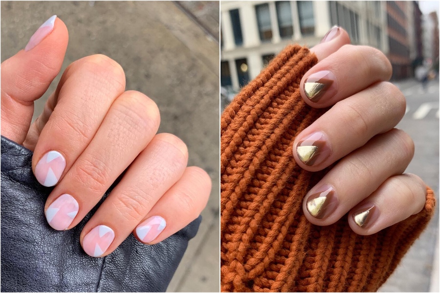 Diseños de uñas simples # 5 |  34 mejores ideas de diseño de uñas de invierno |  Su belleza