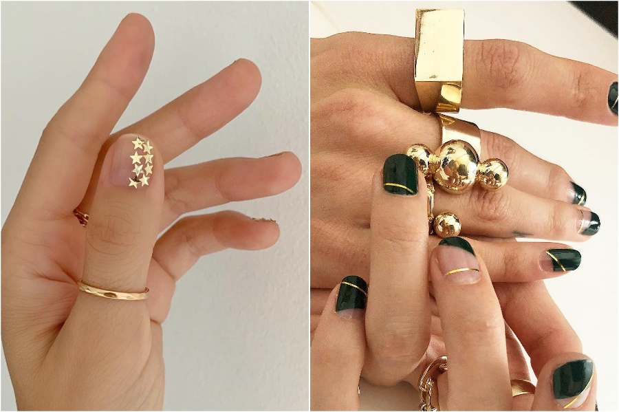 Diseños de uñas simples #7 |  34 mejores ideas de diseño de uñas de invierno |  Su belleza