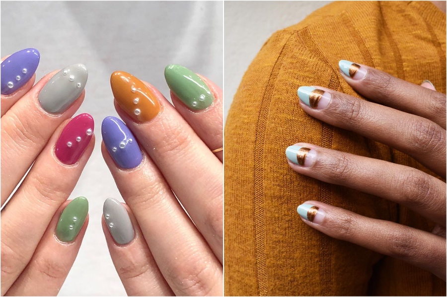 Diseños de uñas brillantes # 2 |  34 mejores ideas de diseño de uñas de invierno |  Su belleza