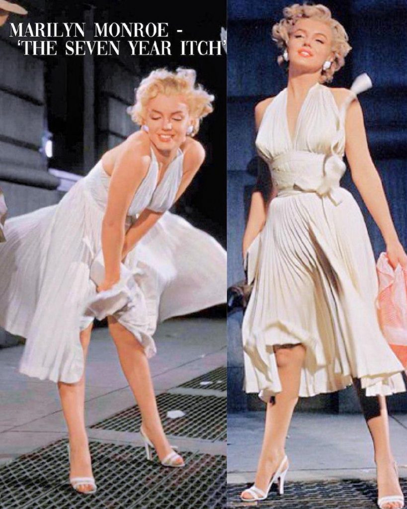 Marilyn Monroe – La picazón de siete años |  15 vestidos icónicos de películas que desearías poder usar |  Su belleza