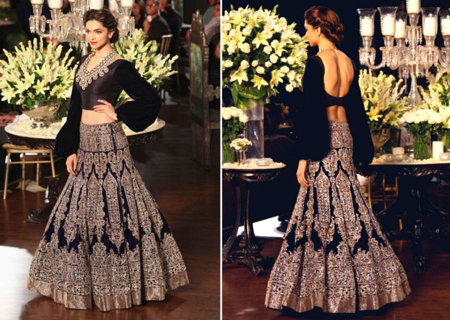 Look Deepika Padukone Manish Malhotra |  Su belleza 