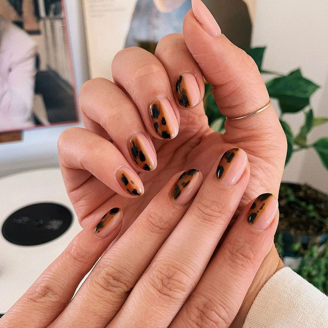 Patrones de la naturaleza |  Las uñas de carey son la tendencia de manicura más fresca del otoño |  Su belleza