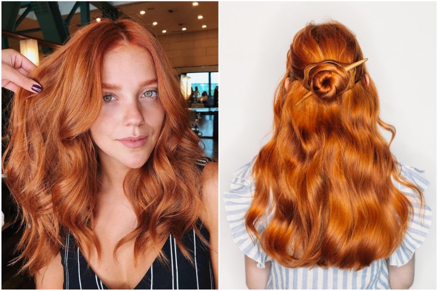 jengibre tibio |  15 ideas de moda para el cabello rojo para probar |  Su belleza