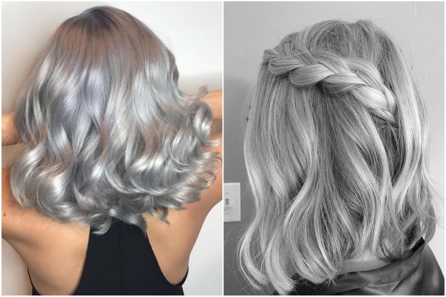 Cabello gris plateado |  Cómo tener cabello plateado: la guía definitiva para teñir tu cabello Her Beauty