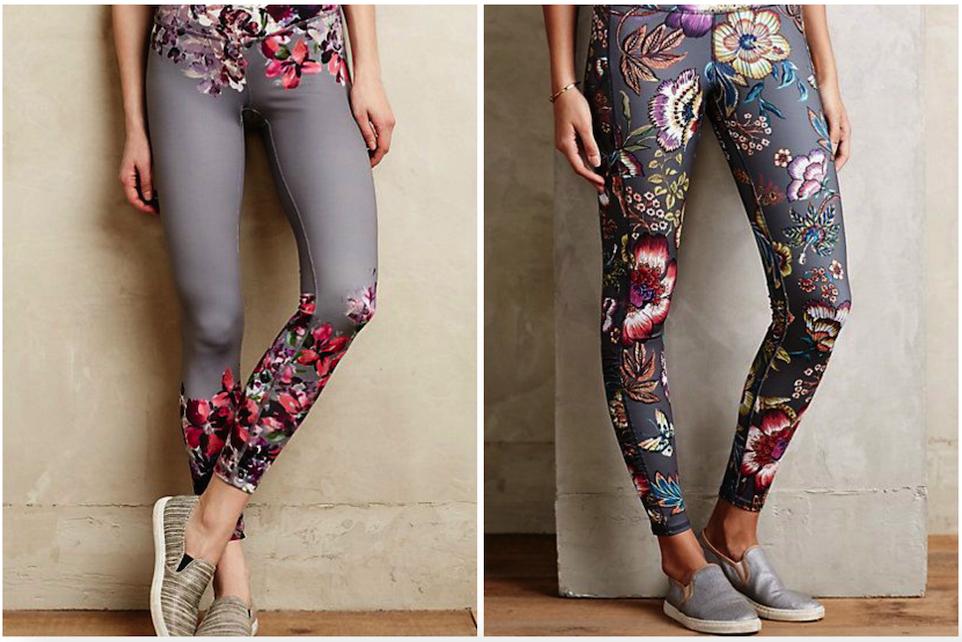 3.Pantalones de yoga florales Parte 1