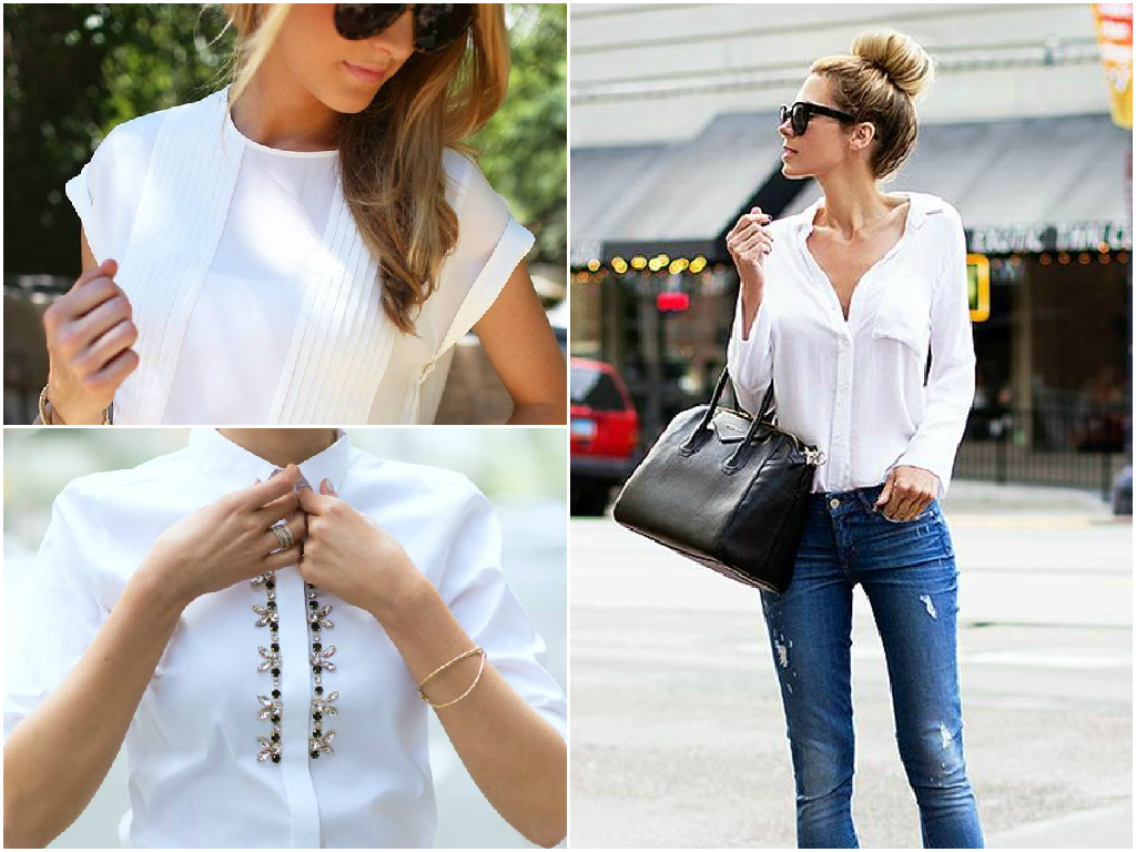 4. Camisa o blusa blanca