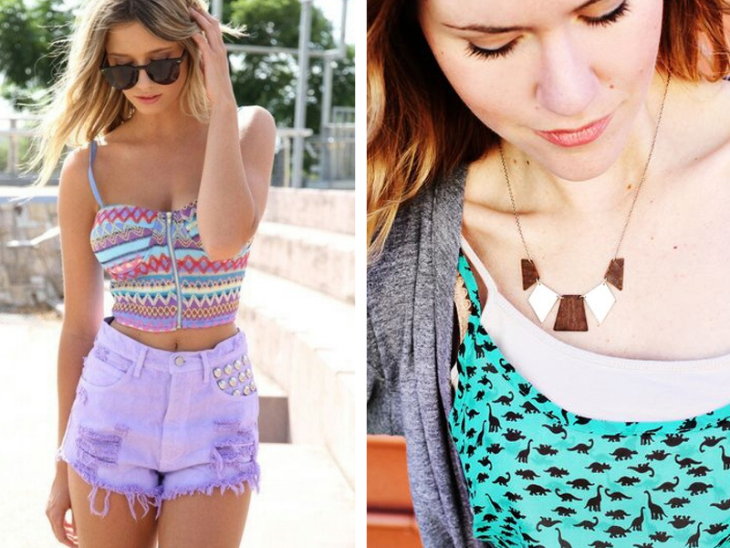 7) Blusas y tops estampados