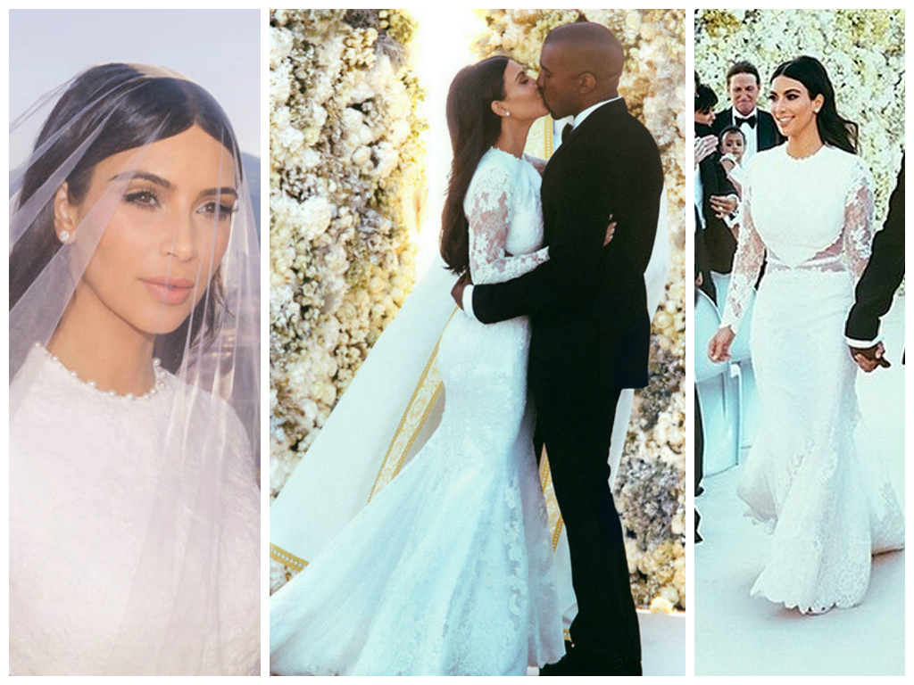 Kim Kardashian - Vestidos de novia icónicos