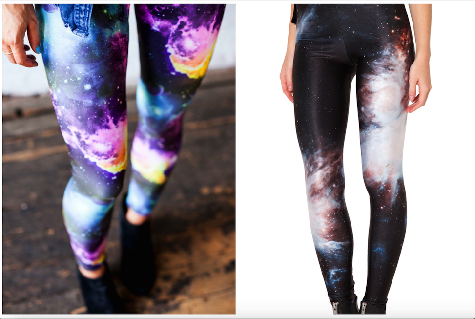 1.Pantalones de yoga Galaxy