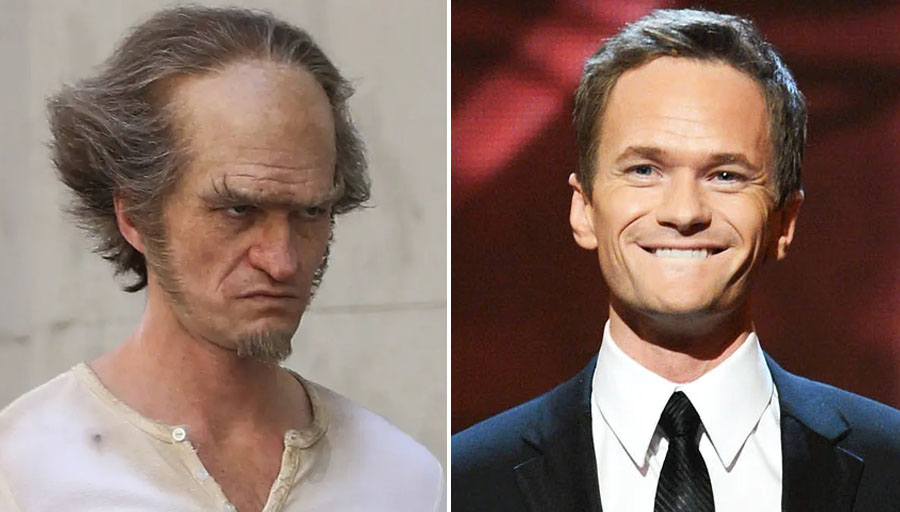 Conde Olaf – Neil Patrick Harris |  8 villanos que se ven increíblemente guapos en la vida real |  Su belleza