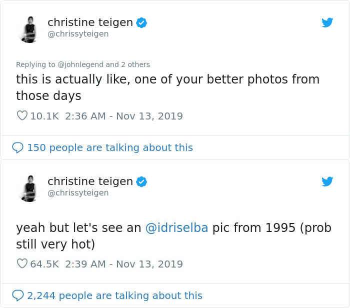 Relación |  John Legend es nombrado el hombre vivo más sexy de 2019 y su esposa Chrissy Teigen se convierte en su troll más grande |  Su belleza
