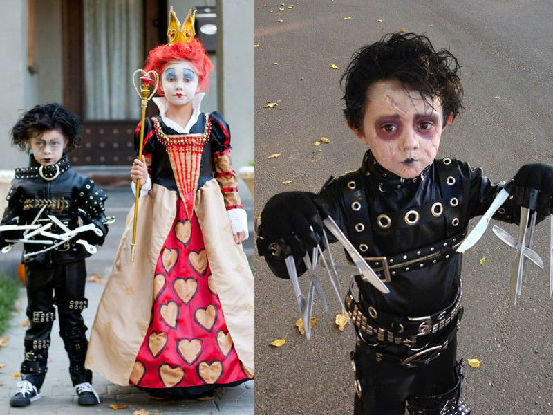 Edward Scissorshands - Divertidas ideas para disfraces de Halloween para niños