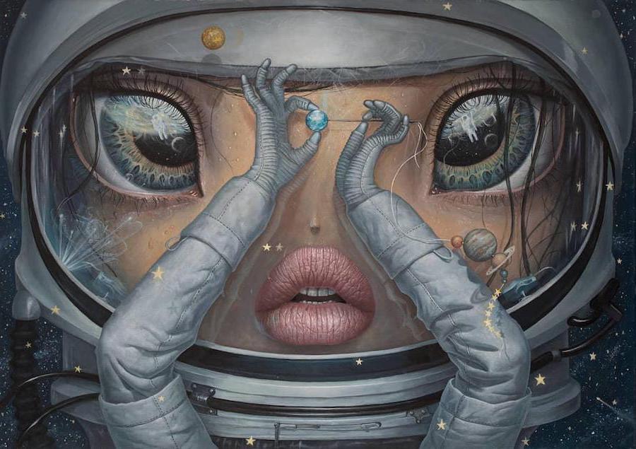 Planetas |  pinturas surrealistas del artista rumano que nunca olvidarás |  Su belleza