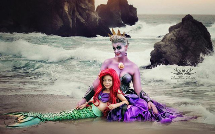 Adorable_Cosplay_Duo_7-Year-Old_Daughter_And_Mom_Dress_Up_As_Disney_Characters_4