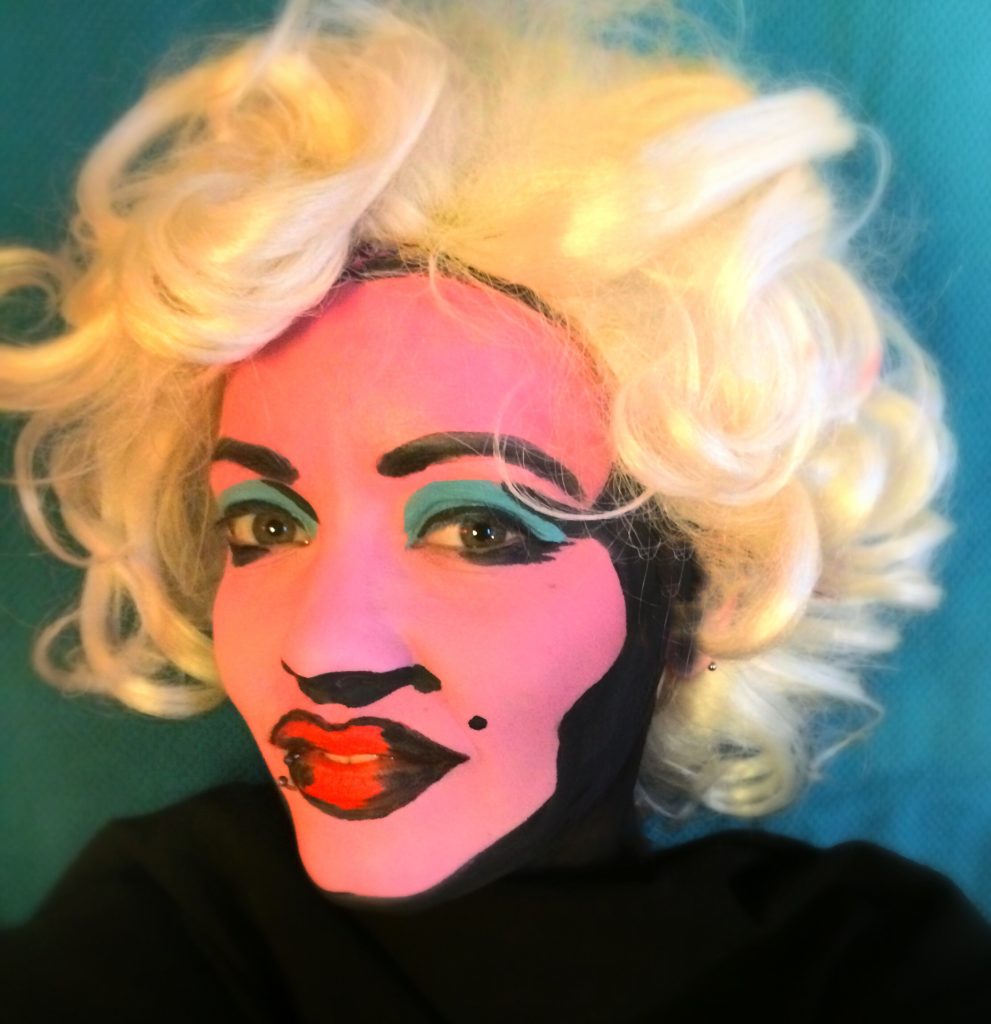 Arte pop Monroe |  11 ideas espeluznantes y geniales de maquillaje de Halloween para probar este año |  Su belleza