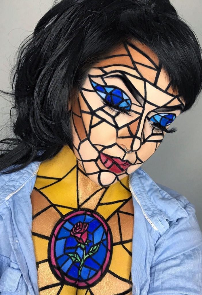 Mosaico humano #1 |  11 ideas espeluznantes y geniales de maquillaje de Halloween para probar este año |  Su belleza