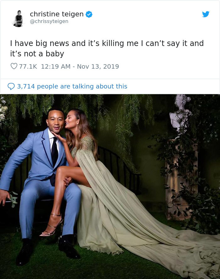 El hombre vivo más sexy |  John Legend es nombrado el hombre vivo más sexy de 2019 y su esposa Chrissy Teigen se convierte en su troll más grande |  Su belleza