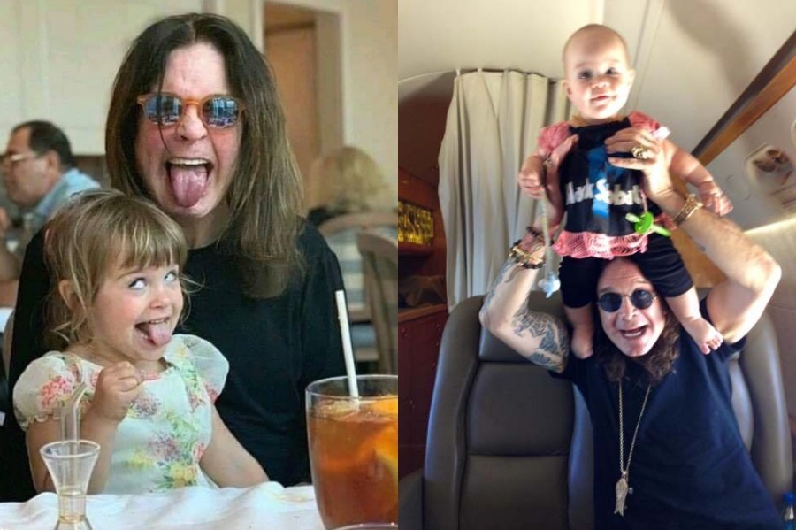 Ozzy Osbourne |  12 abuelos famosos con sus nietos te derretirán el corazón |  Su belleza