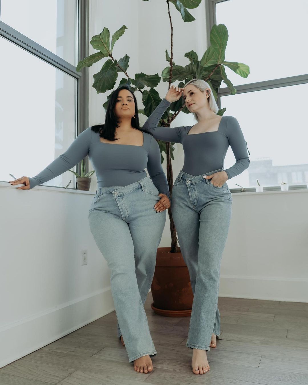 Cuerpo Positivo Denise Mercedes y Maria Castellanos |  vístete para impresionar: dos amigas demuestran que el estilo brilla en todos los cuerpos |  Su belleza