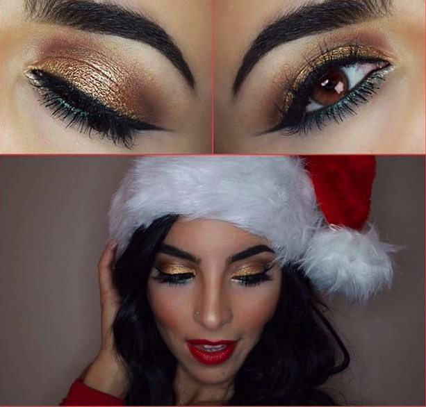 9 ideas de maquillaje navideño para tu inspiración3