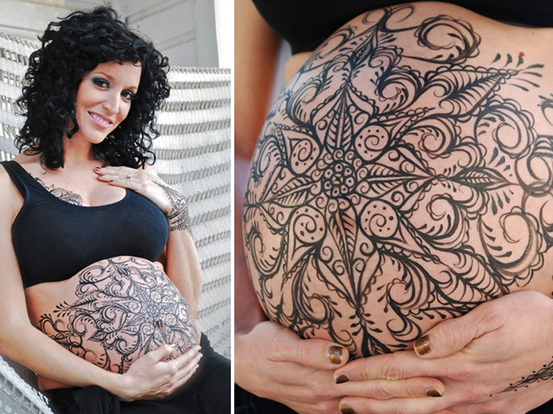 Ideas divertidas y creativas para fotos de embarazo 8