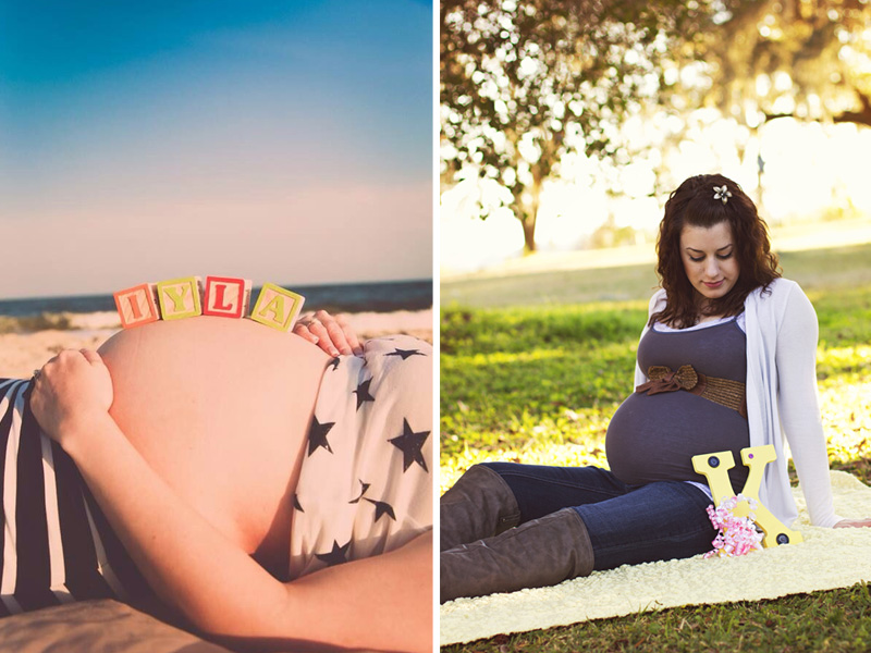Ideas divertidas y creativas para fotos de embarazo 21