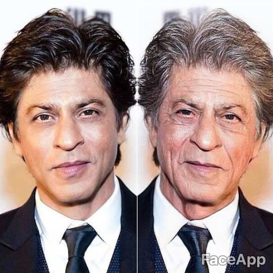 Shahrukh Khan |  Cómo se verán las estrellas de Bollywood cuando envejezcan |  Su belleza