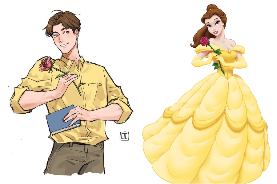 Bella |  Si las princesas de Disney fueran niños |  Su belleza