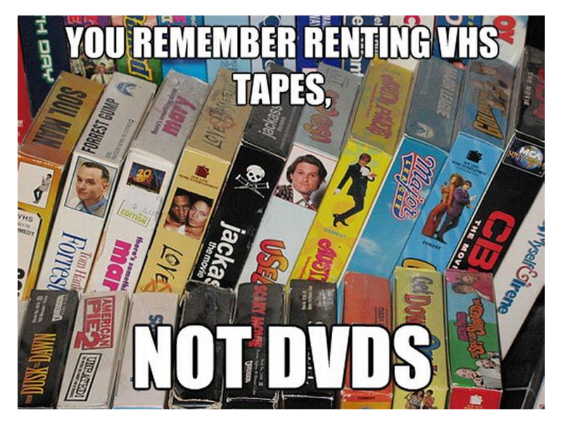 6. Cintas VHS.