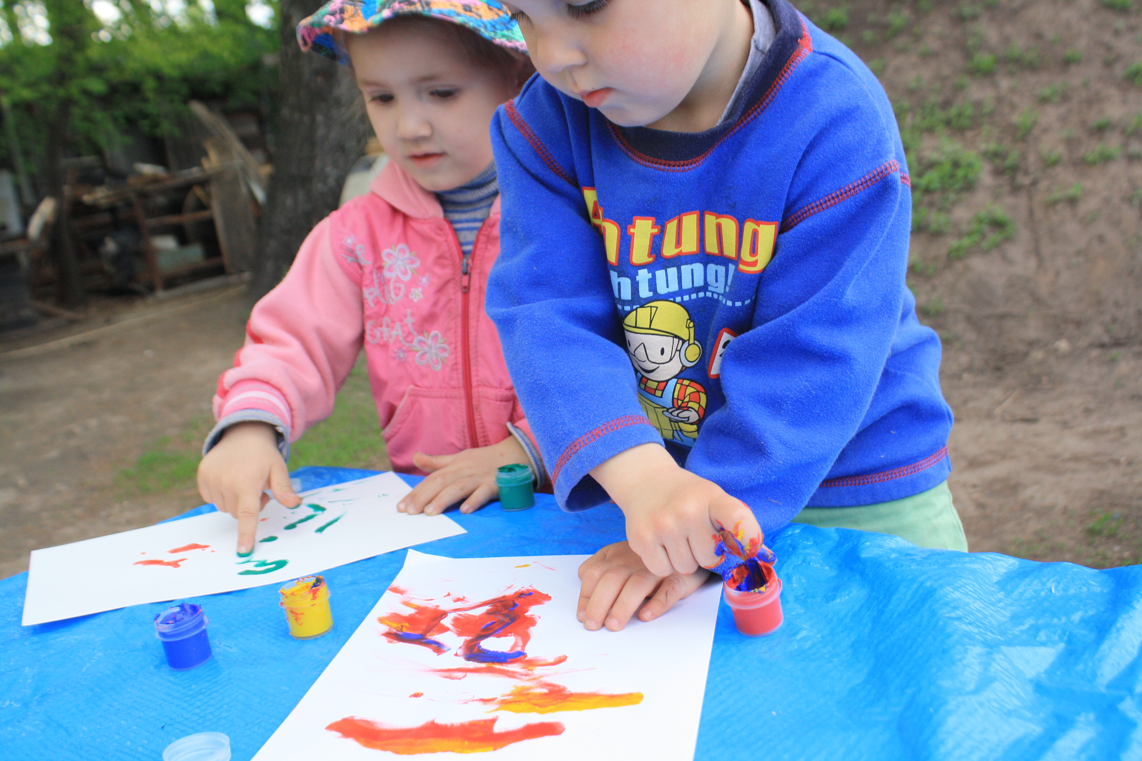 Formas divertidas de pintar con su hijo