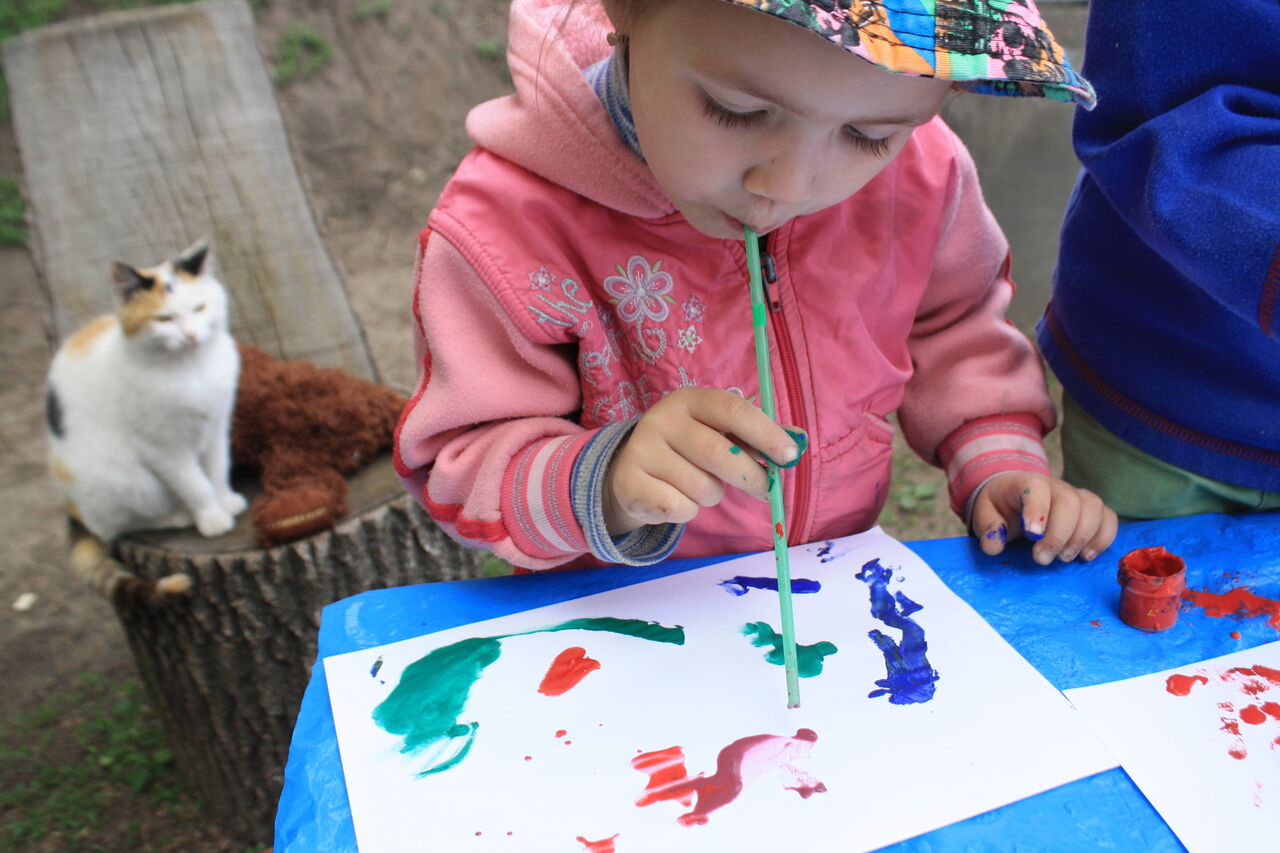 Formas divertidas de pintar con su hijo