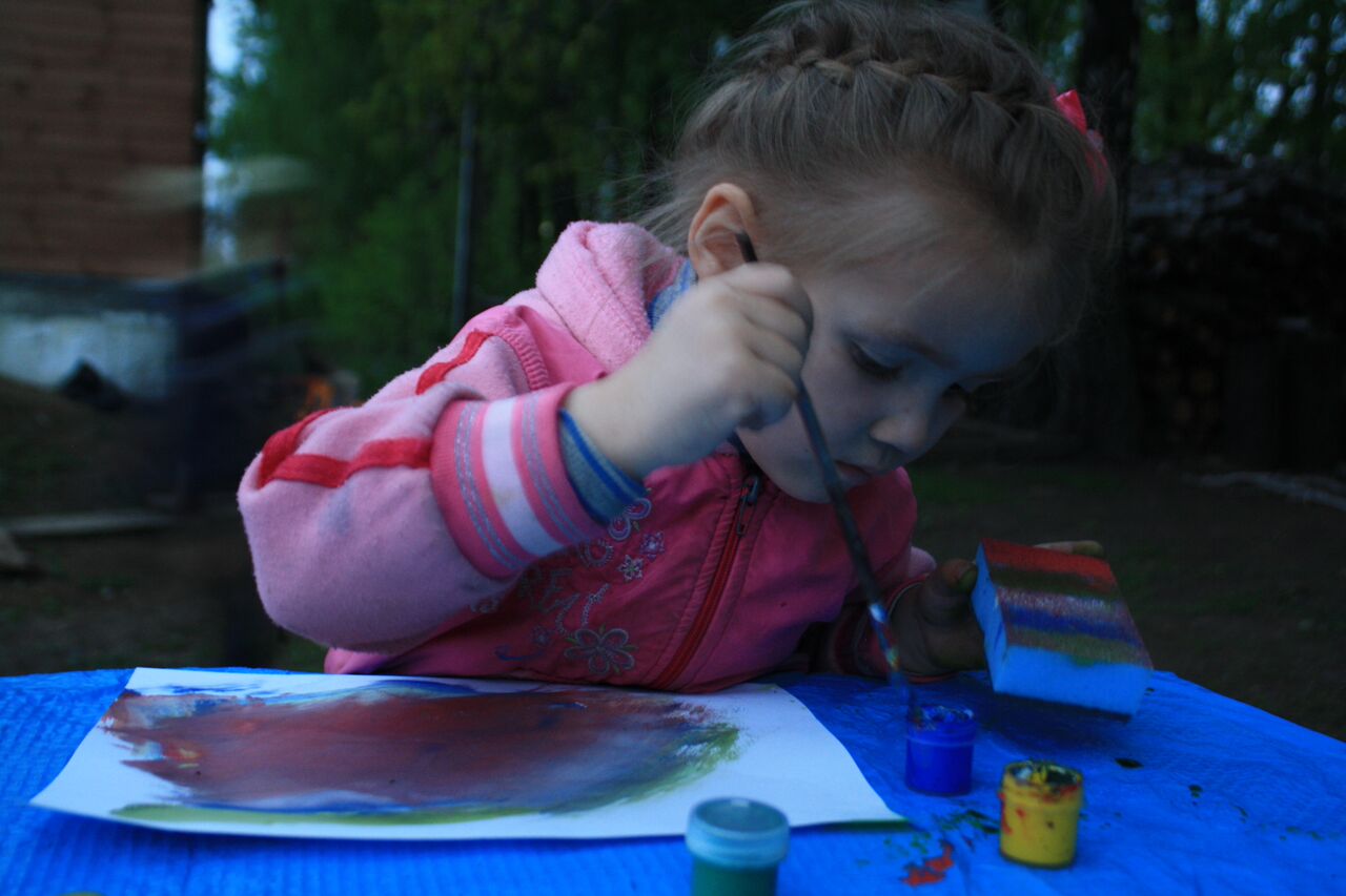 Formas divertidas de pintar con su hijo