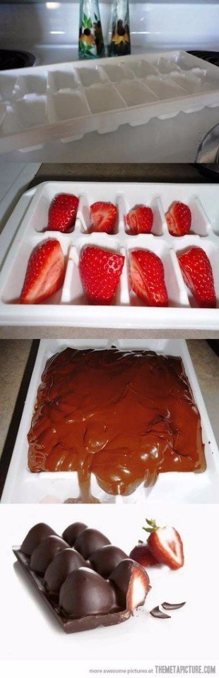 4. Fresas cubiertas de chocolate