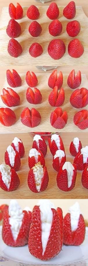 5. Fresas Rellenas De Crema